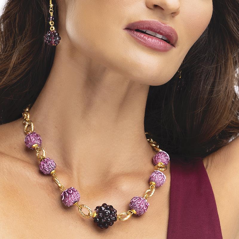 Sangiovese Murano Earrings